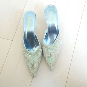 beaded dressy mules